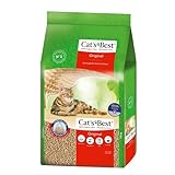 Cat's Best Original Katzenstreu, 100 % pflanzliche Katzen Klumpstreu mit maximaler Saugkraft...